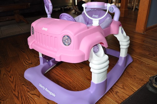 jeep baby walker pink