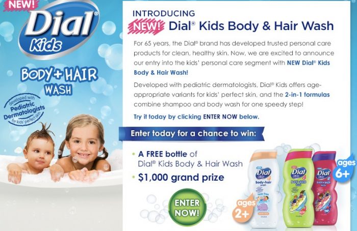 dial kids sweepstakes