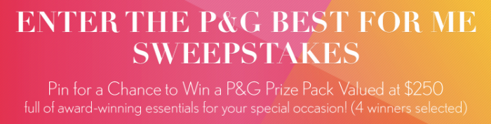 Be Inspired by P&G Best For Me Sweepstakes on Pinterest - About a Mom