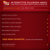 red robin allergen menu