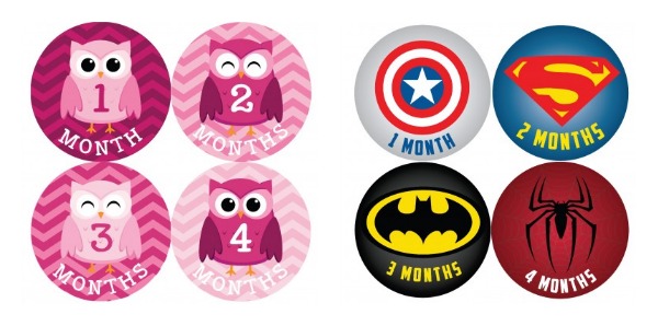 icustomlabel baby month stickers