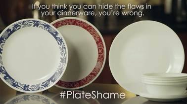 corelle plate shame