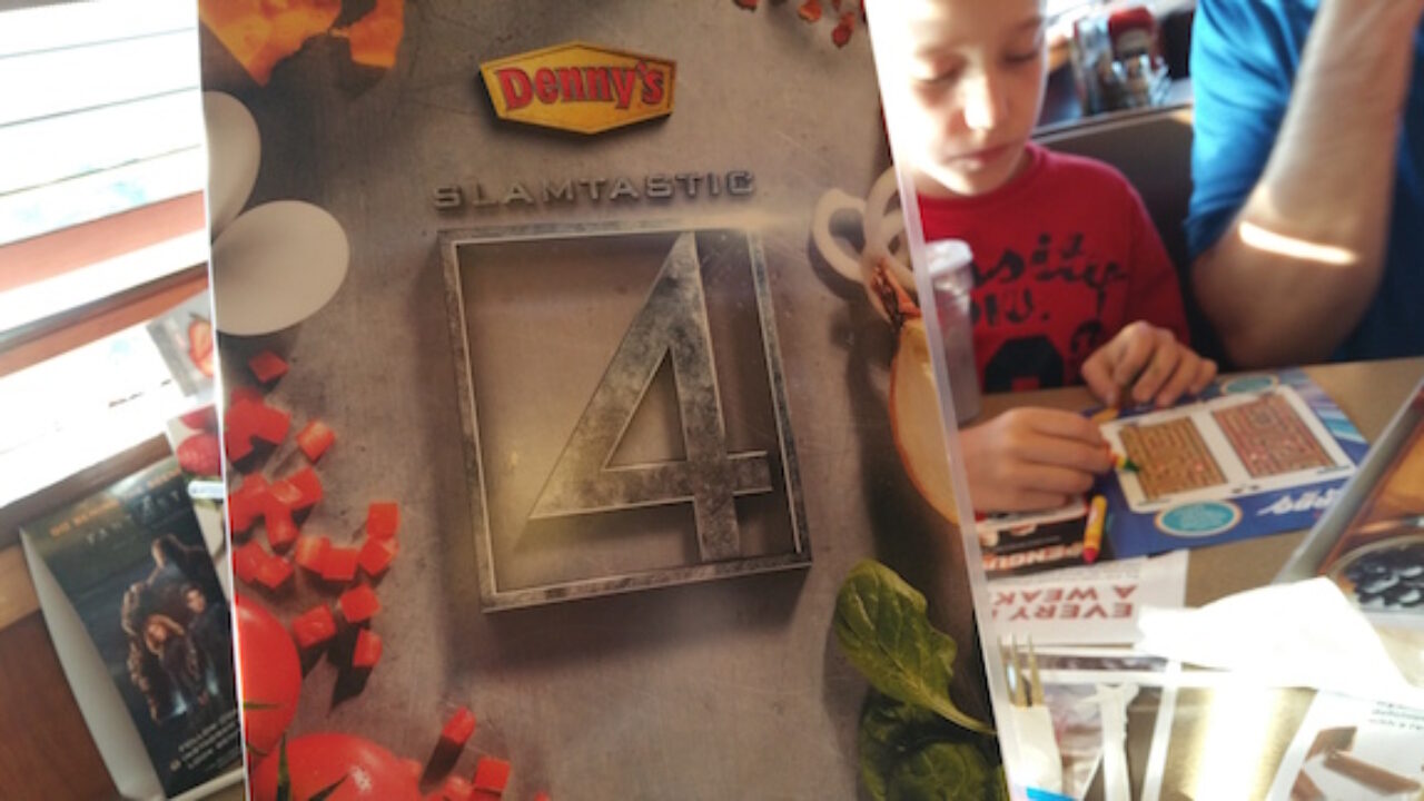 Denny's Slamtastic 4 Menu - A Mom's Take