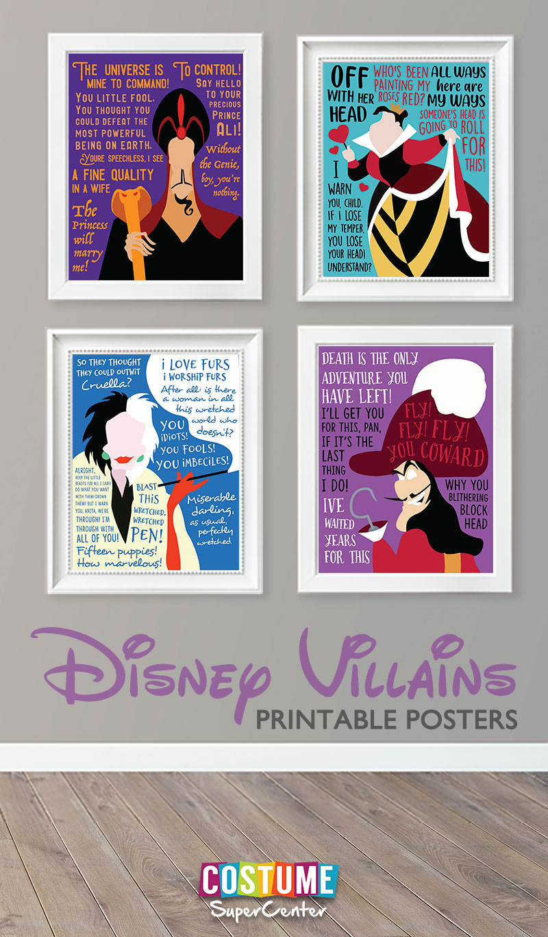 Evil Disney Villain Quotes & Free Printable Posters - Mom and More