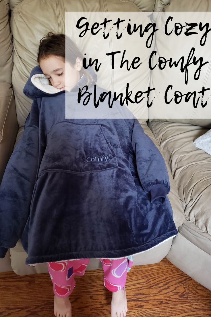 Getting Cozy in The Comfy Blanket Coat - Mom and More
