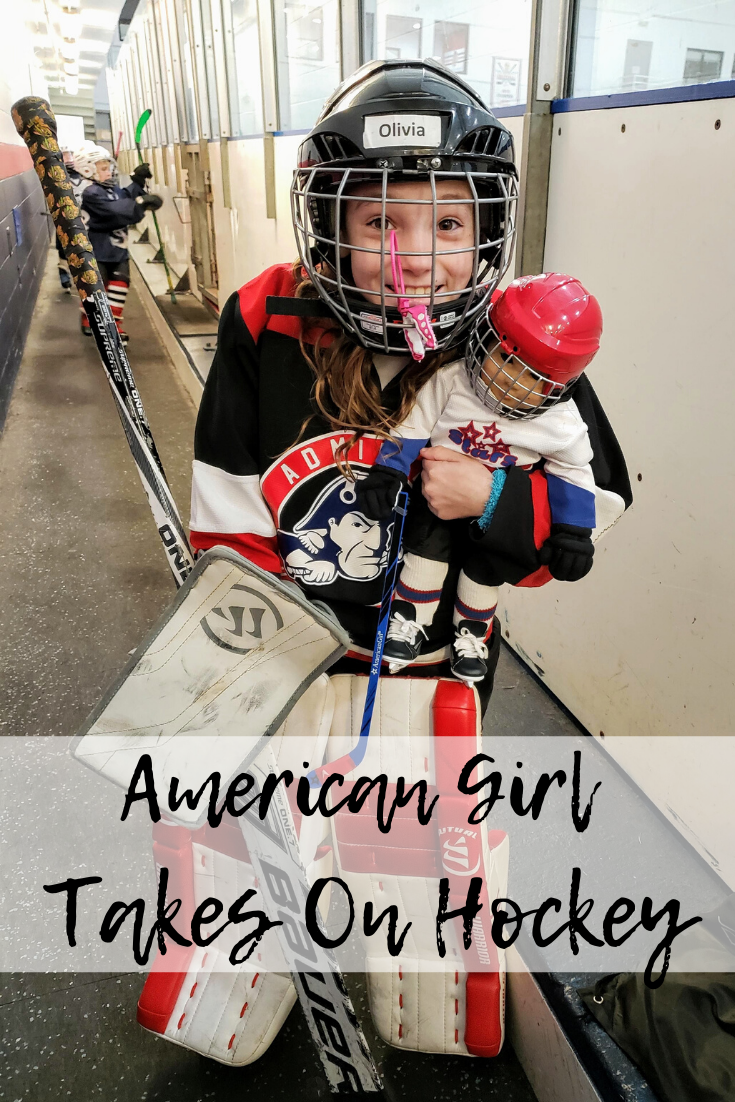 american girl doll hockey set