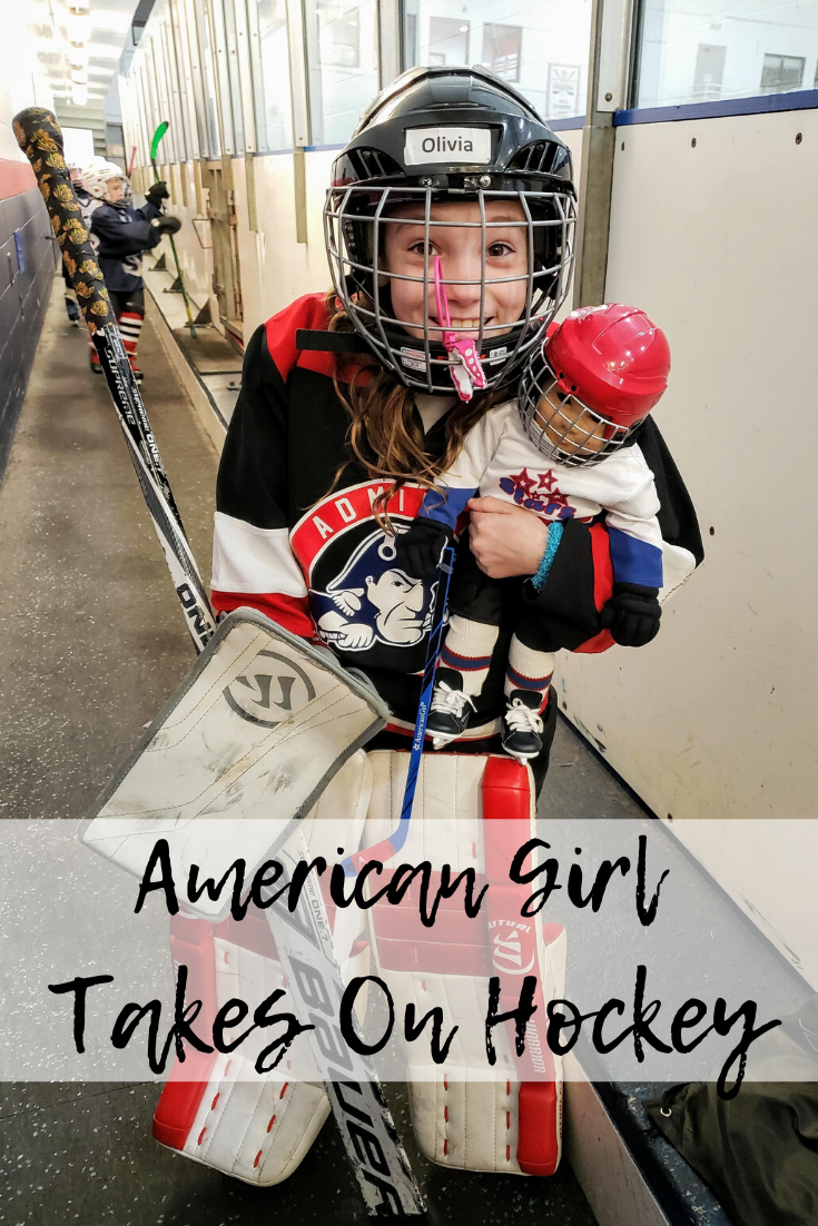 american girl hockey set