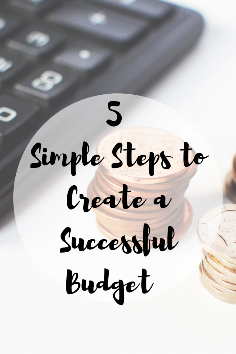 5 Simple Steps To Create A Successful Budget - Mom And More