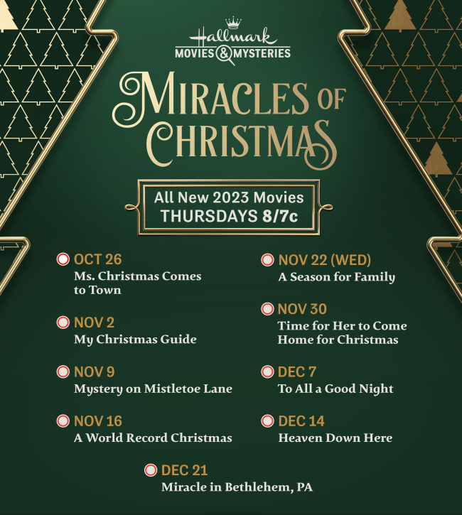 Are there any new 2025 hallmark mystery movies for 2023